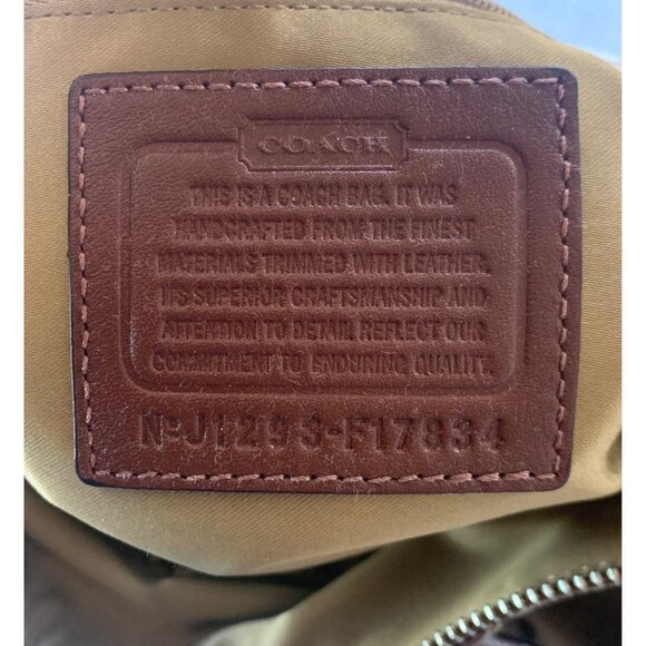 COACH Brown + Tan Signature Canvas + Leather Chelsea Ashlyn Women's Hobo Bag - Picture 7 of 10